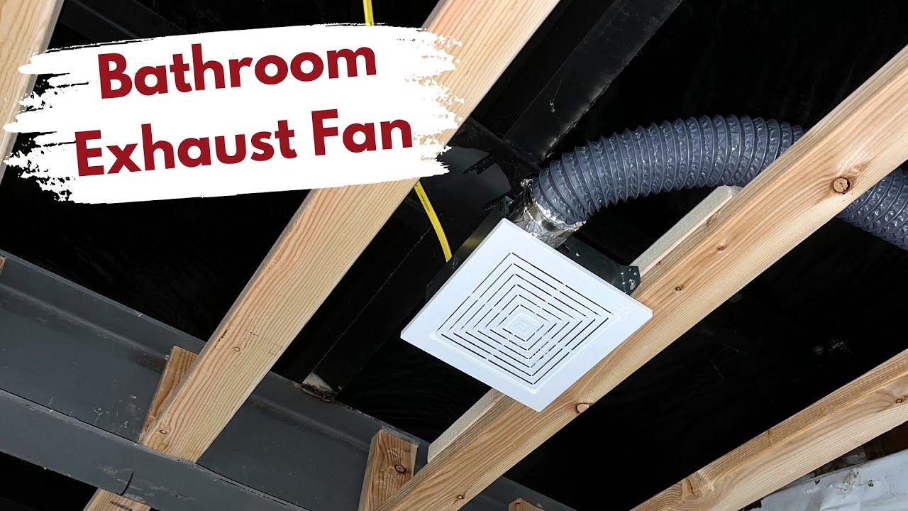 How to Install a Bathroom Exhaust Fan + Ducting - Full Walkthrough (Broan 688) | Builds by Maz