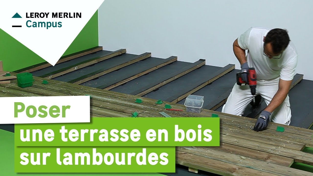 Comment poser une terrasse en bois sur lambourdes ? Leroy Merlin