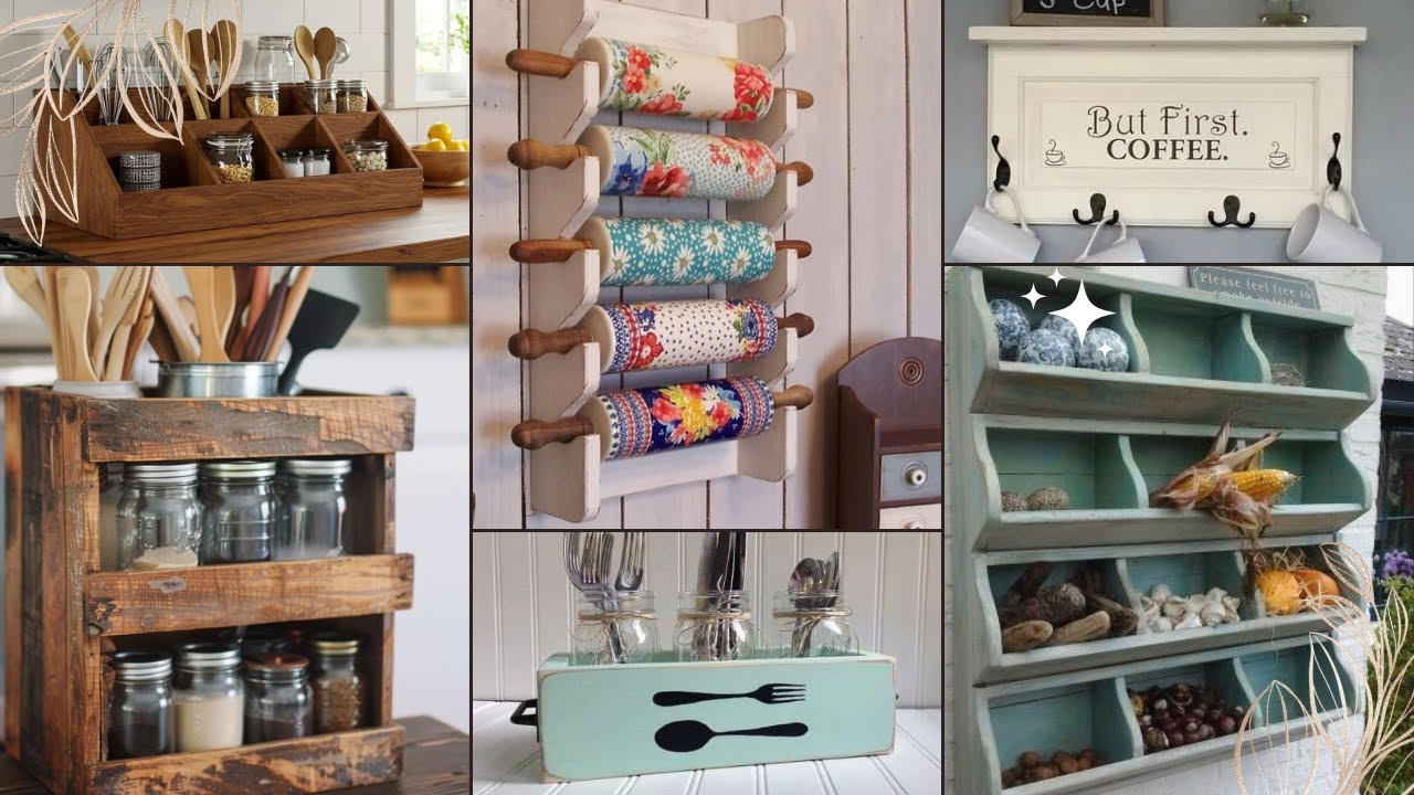 Smart Kitchen Organizer  Turning Old Furniture into Stylish Kitchen Storage & Décor Ideas