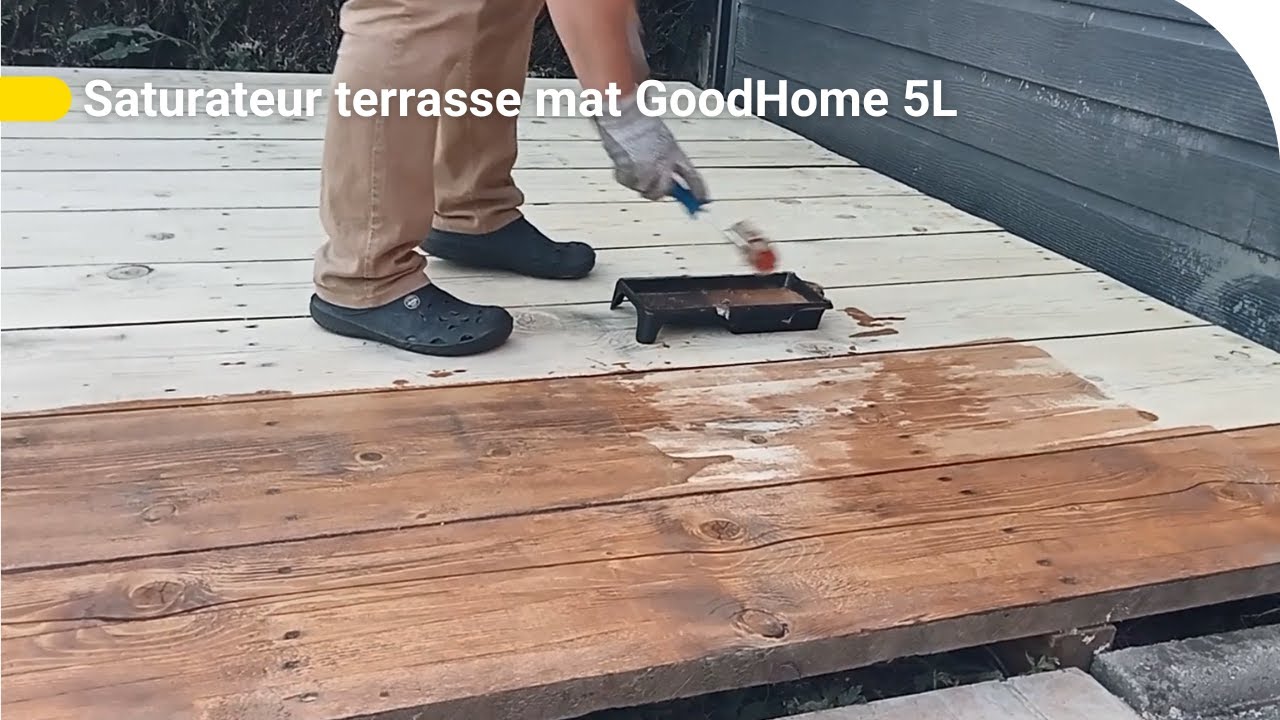 Avis Consommateur : Saturateur terrasse mat GoodHome 5L | Castorama