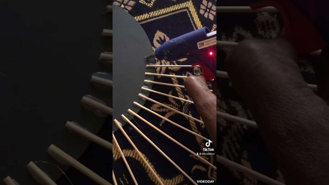 DIY mirrors en bamboo #design #homedecor #decoration #handmade #miroir #foryou #youtubeshorts