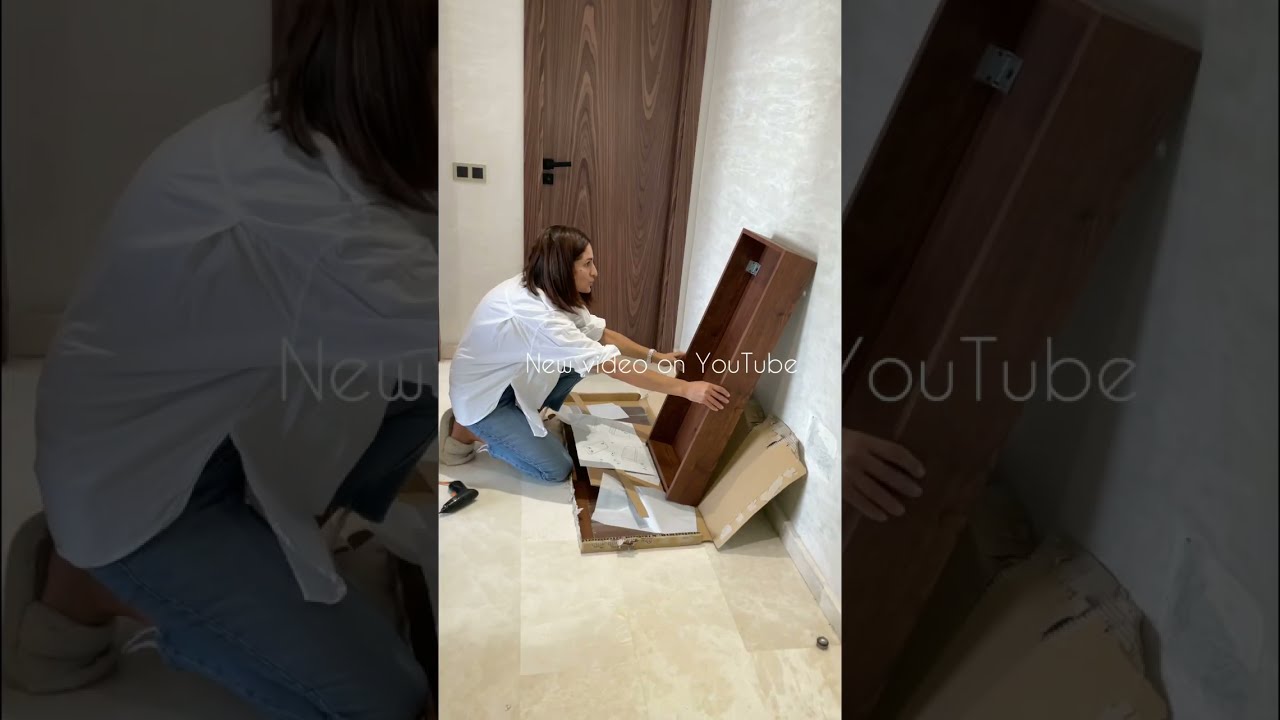 Aménagement d’une petite salle de bain Nouvelle vidéo sur YouTube ce soir #organisation #decoration