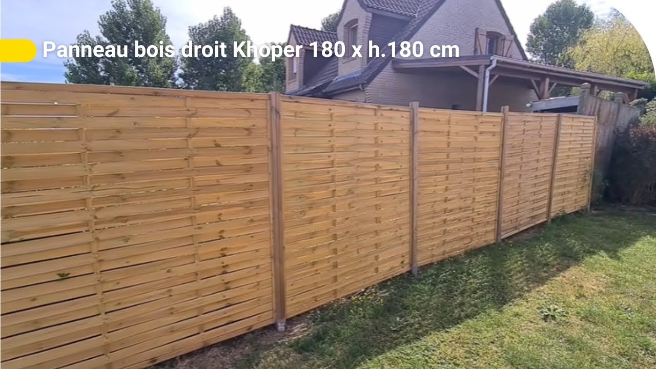 Avis consommateur : Panneau bois droit Khoper 180 x h.180 cm | Castorama