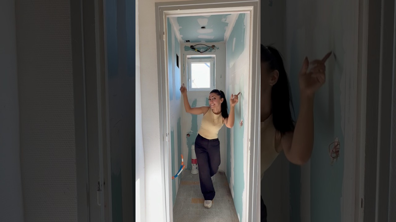 Rénovation wc #workout #home #workfromhome #decor #fyp #inspiration #homerenovation #ideas #diy