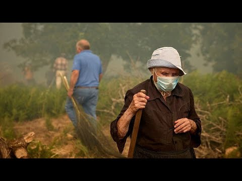 Église réduite en cendres par les incendies à San Vicente en Espagne