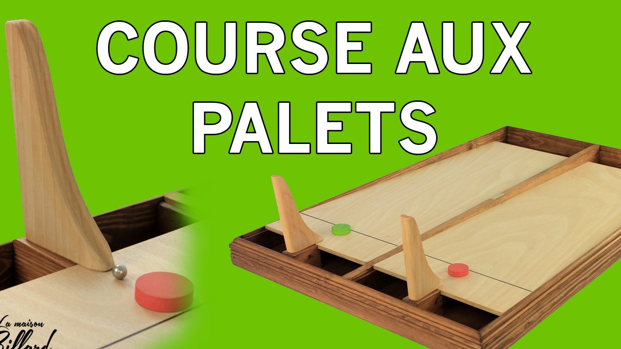 Jeu en bois Course aux palets