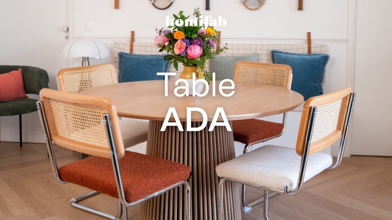 Table ronde Ada : style naturel et convivialité