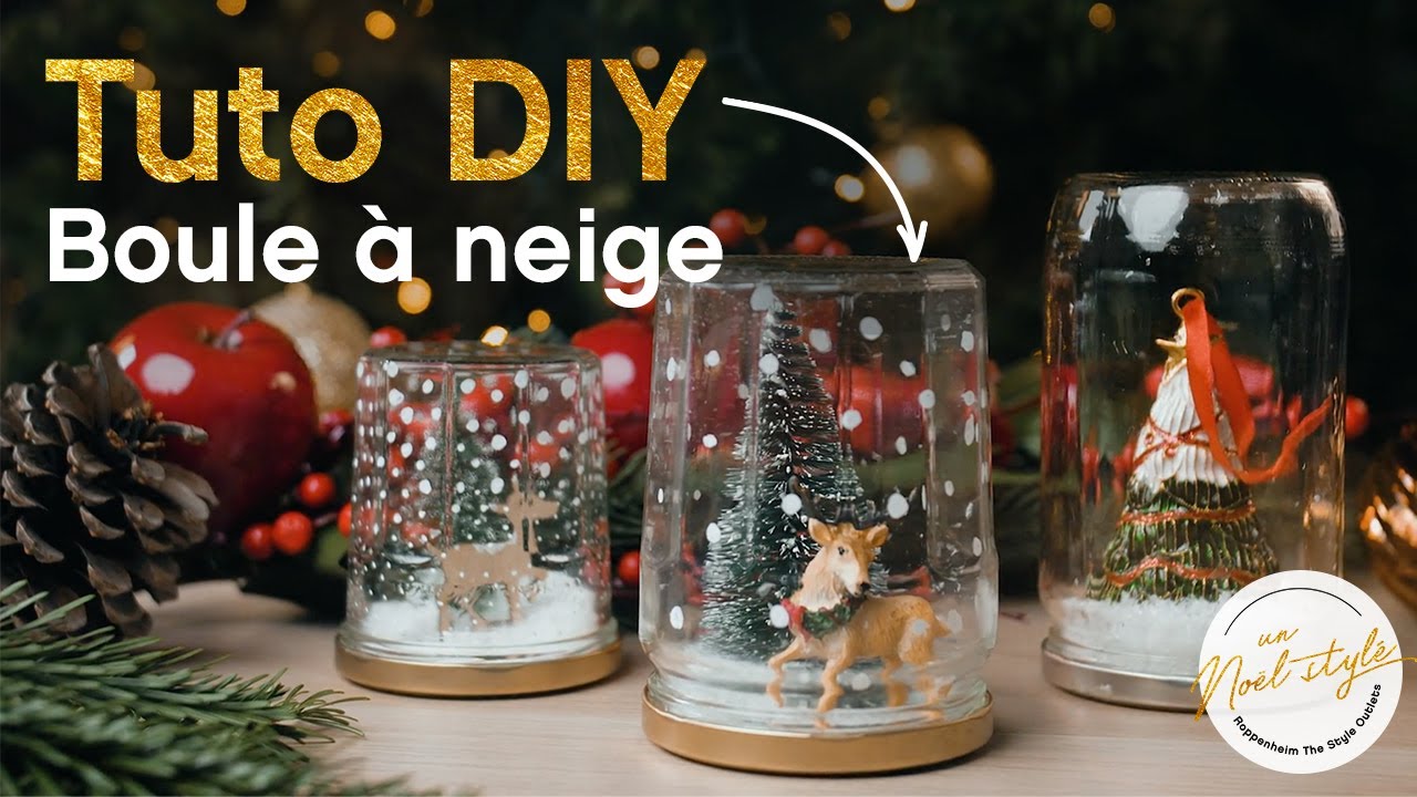 DIY - Des boules à neige à réaliser avec vos enfants pour Noël
