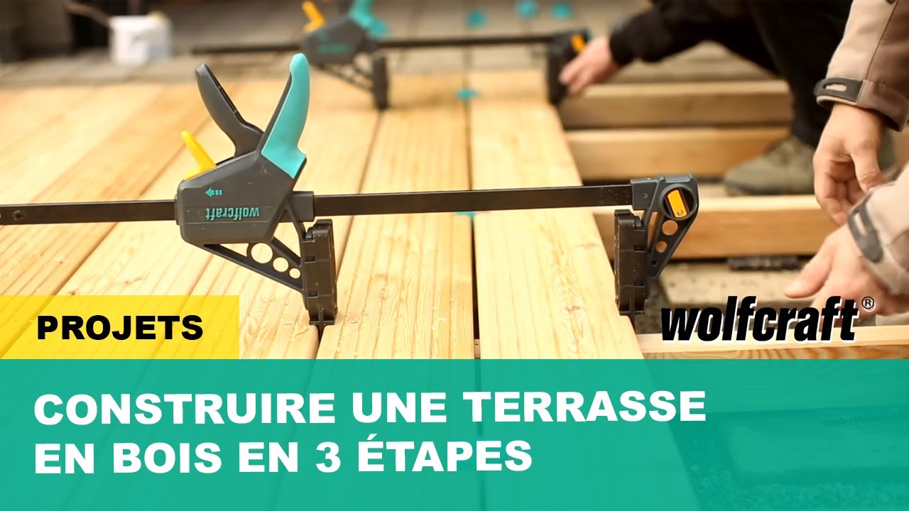 Comment poser soi-même une terrasse en bois en 3 étapes | wolfcraft