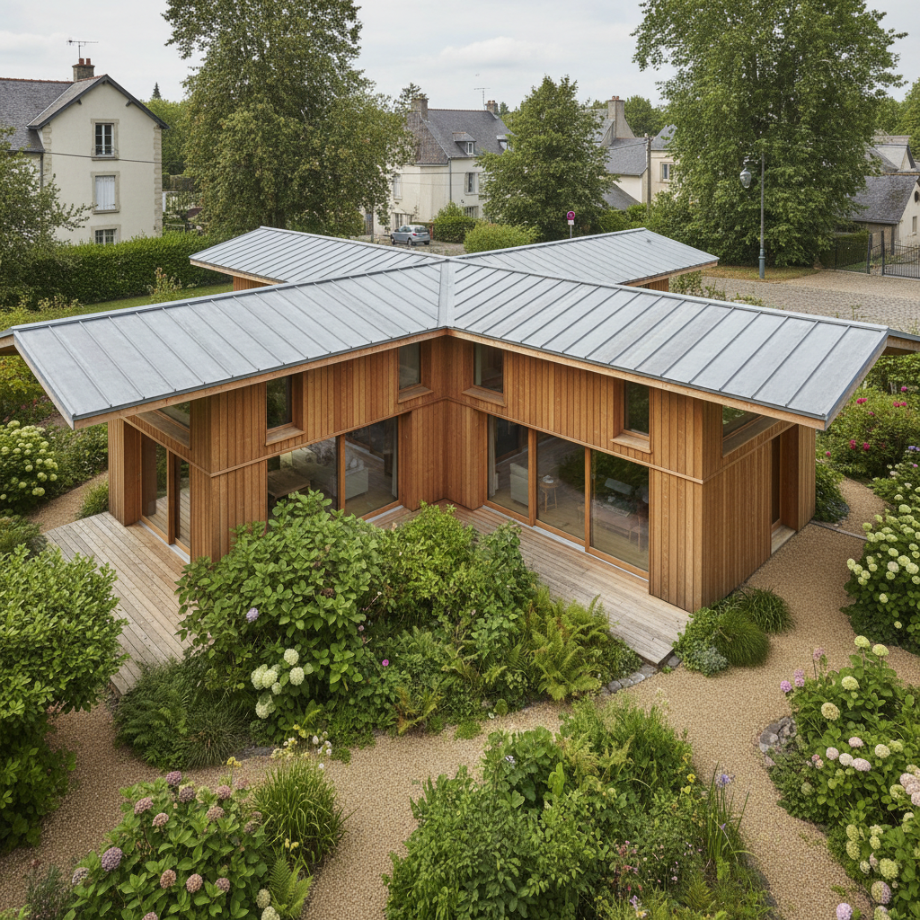 découvrez une charmante maison en bois à caen, parfaitement intégrée au cœur d'un jardin verdoyant, alliant nature et confort pour un cadre de vie unique.