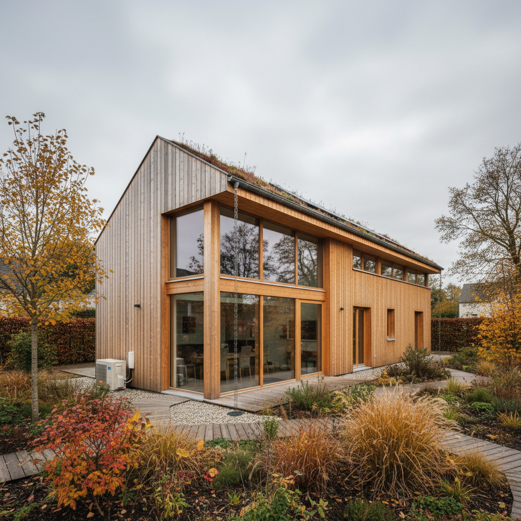 rejoignez-nous à cherbourg les 21 et 22 novembre pour découvrir une maison écologique et passive conçue par apis bois, alliant confort et respect de l'environnement.