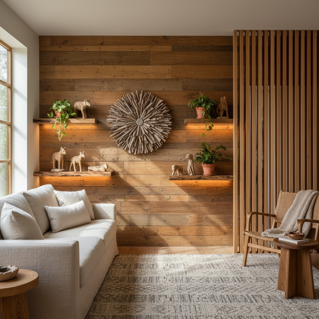 découvrez nos idées et conseils pour une décoration murale en bois qui apportera chaleur et ambiance cosy à votre intérieur.