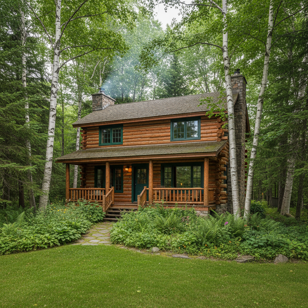 découvrez cette charmante maison en bois rond près de tremblant, un véritable coup de cœur alliant authenticité, confort et proximité des commodités. idéale pour les amoureux de la nature et de la tranquillité.