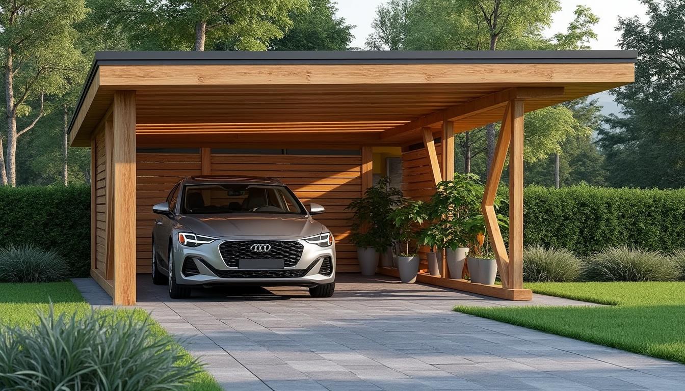 découvrez nos carports en bois, la solution idéale et écologique pour protéger votre voiture en 2025 avec style et durabilité.