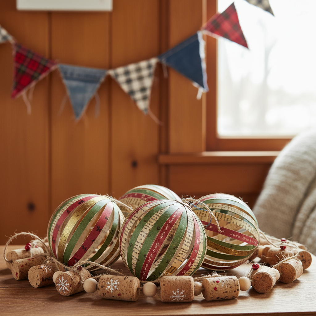 découvrez des idées créatives et économiques pour une décoration de noël récup à réaliser soi-même. transformez vos objets du quotidien en décorations uniques et écologiques pour les fêtes.