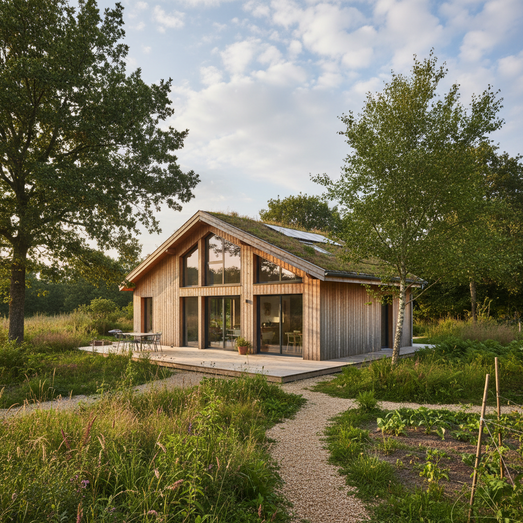 découvrez une maison en bois passive dans le cotentin, alliant écologie et économies d'énergie, pour un habitat durable et confortable au cœur de la nature.
