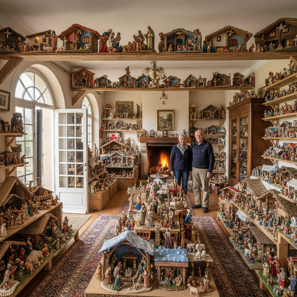 découvrez la « maison des crèches » dans le nord, un lieu magique où véronique et jean-pierre présentent 1034 crèches uniques provenant de 78 pays, pour un voyage culturel et féerique.