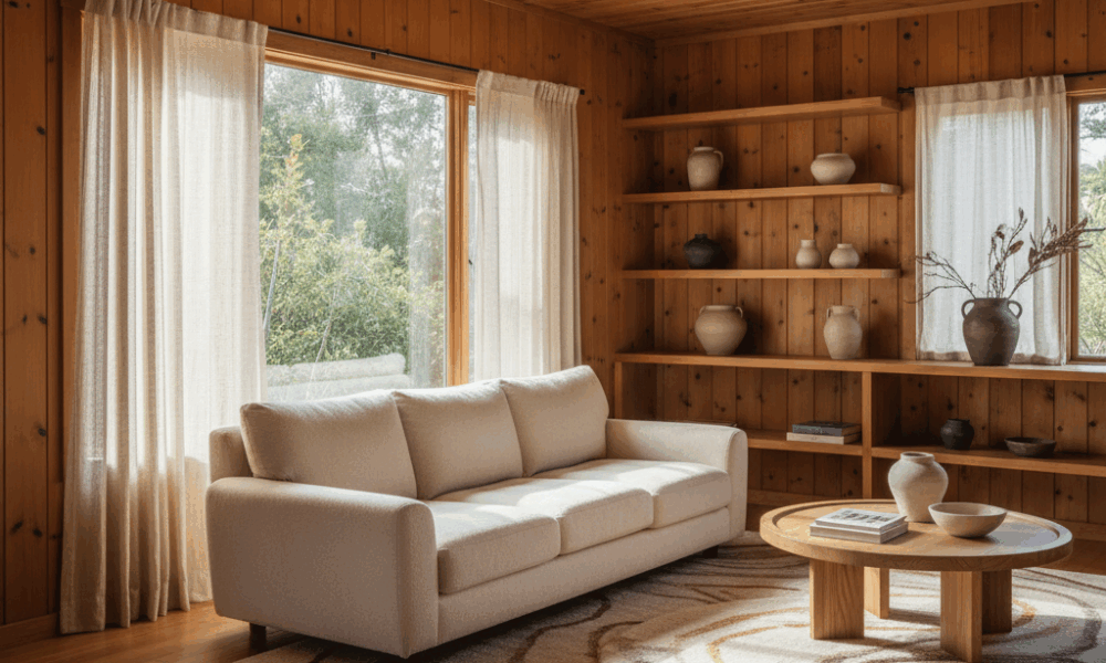 découvrez la rénovation d'une maison en bois des années 80, située dans les magnifiques collines pittoresques de topanga, alliant charme ancien et modernité.
