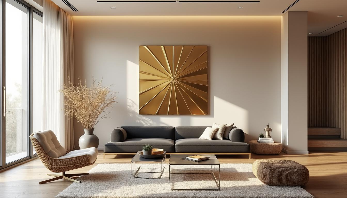 découvrez comment la déco murale dorée peut transformer votre intérieur en apportant une touche chic et lumineuse, pour un espace élégant et chaleureux.