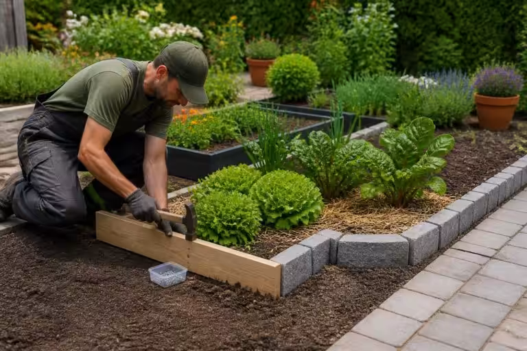 découvrez les différents matériaux et techniques de pose pour créer une bordure durable et esthétique autour de votre potager.