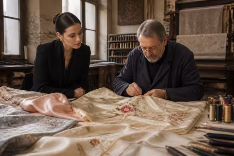 découvrez comment zoë de givenchy a confié la création exclusive de son carré de soie à une maison lyonnaise renommée, alliant savoir-faire traditionnel et héritage prestigieux de lyon.